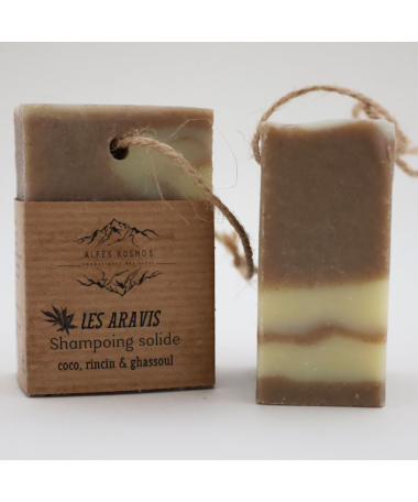 Shampoing solide - coco, ricin et ghassoul