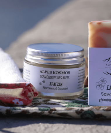 baume pour le corps zoomé en extérieur