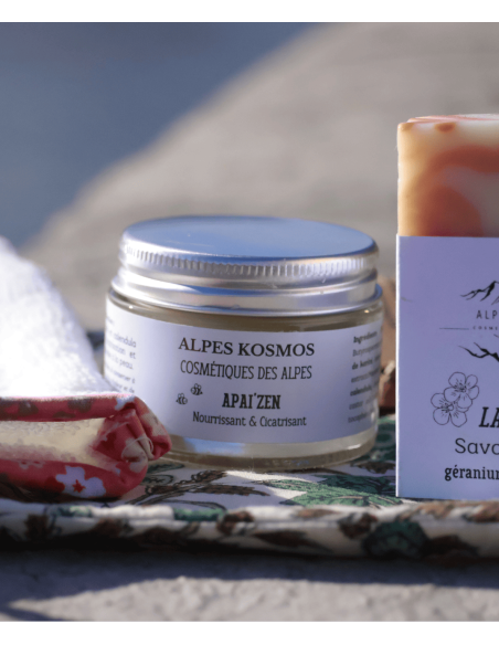 baume pour le corps zoomé en extérieur