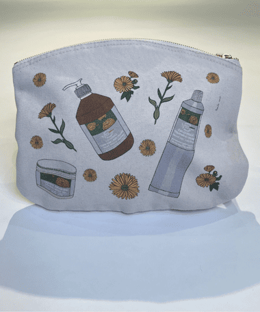 Pochette zippée Calendula