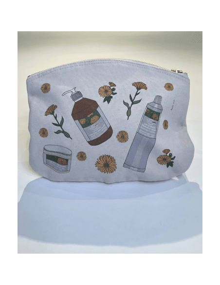 Pochette zippée Calendula